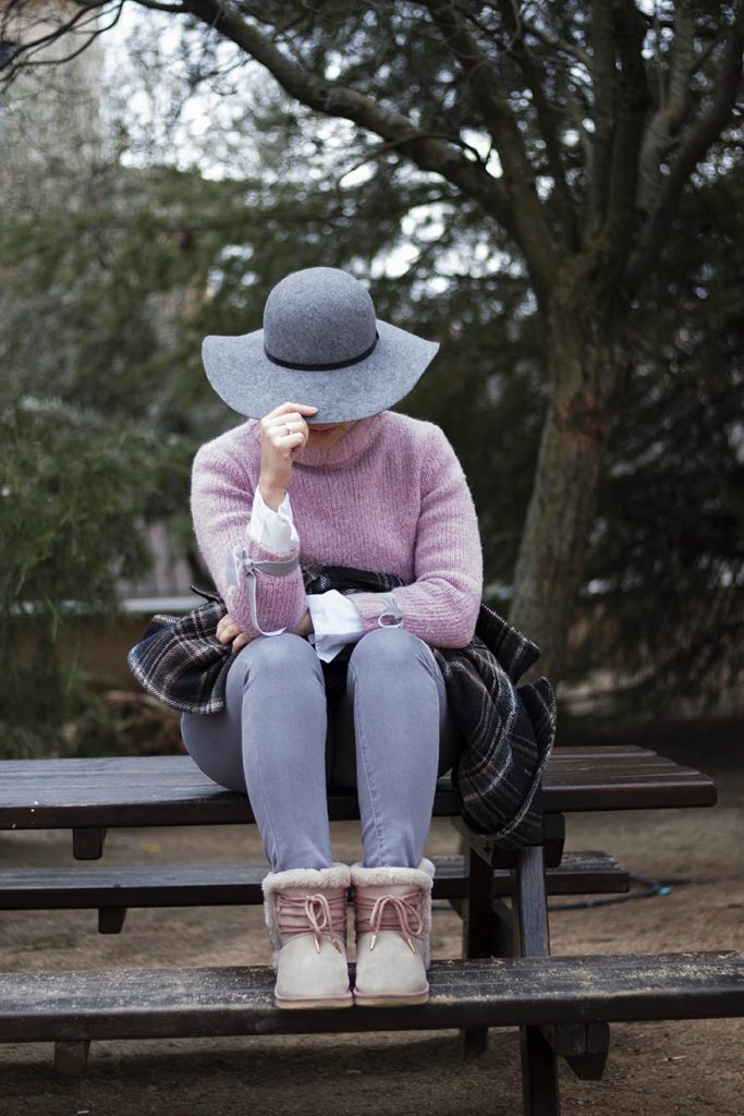 LOOK PINK & GREY, look en rosa y gris